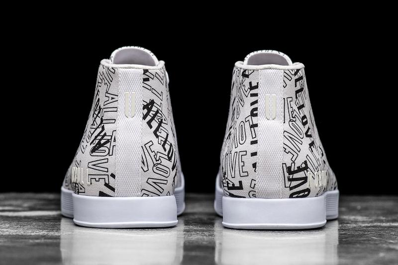 Women's Nobull All Love Canvas Mid Trainers White | SG S3050G